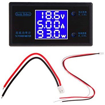 Monitor de medición de voltímetro digital LCD de CA de 80-300 V con enchufe  de EE. UU., panel de voltaje de CA de 110 V 220 V, línea de alimentación
